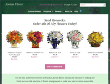 Tablet Screenshot of jordanfloristofwindsor.com